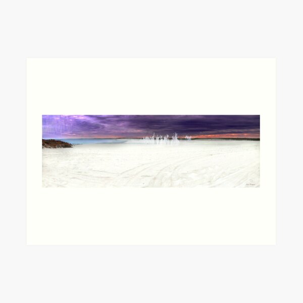 One stormy day the Angels came to play Art Print