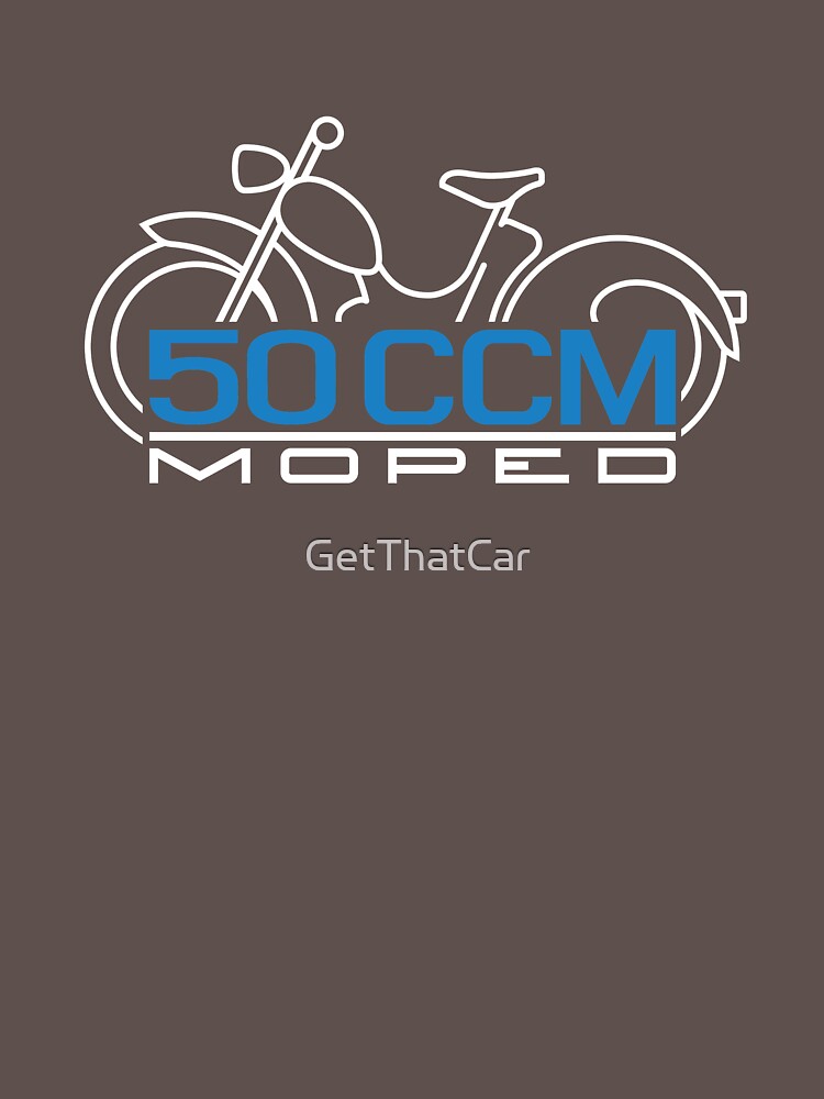  Moped  SR2 50ccm Emblem  wei  T Shirt von GetThatCar 