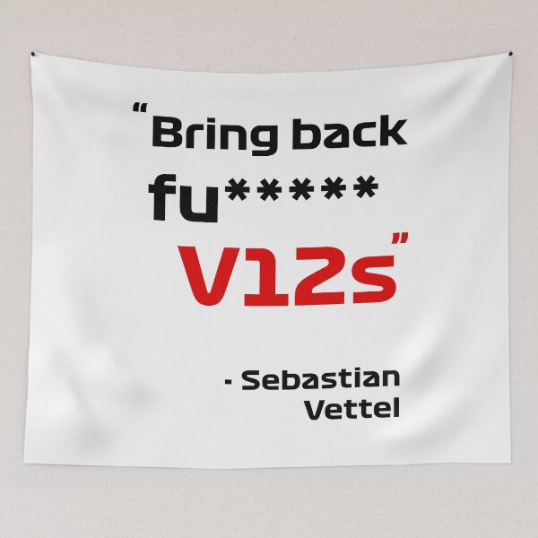 Item preview, Bring Back fu***** V12s -Sebastian Vettel designed and sold by andreanastasio.