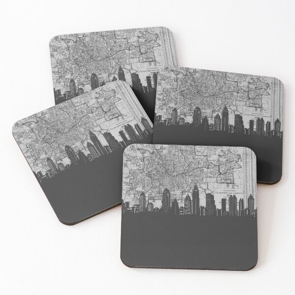 Item preview, atlanta skyline designed and sold by BekimART.