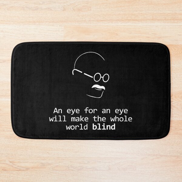Item preview, Gandhi Quote Design Eye for an Eye designed and sold by GetItGiftIt.