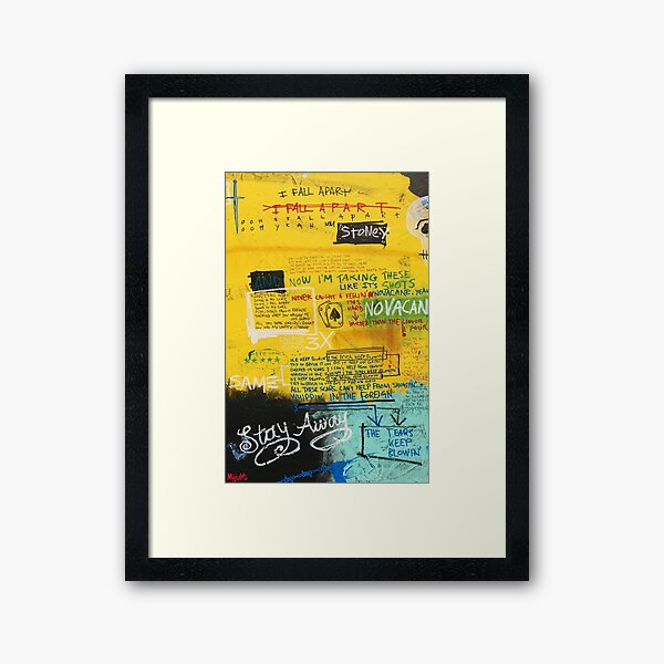 I Fall Apart Framed Art Print