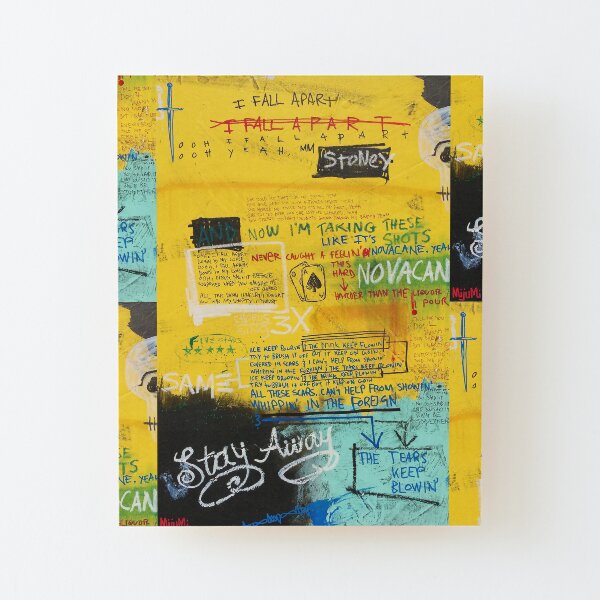 I Fall Apart Wood Mounted Print