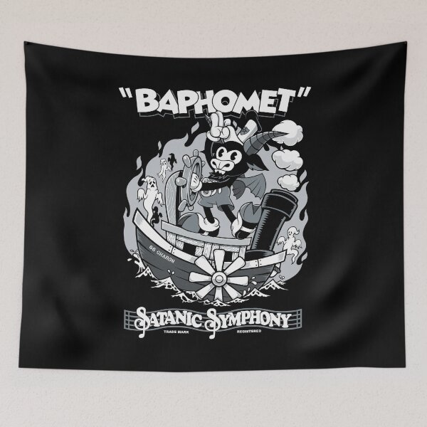 Item preview, Vintage Cartoon Baphomet - Steamboat Baphy - Occult - Satanic Symphony designed and sold by Nemons.