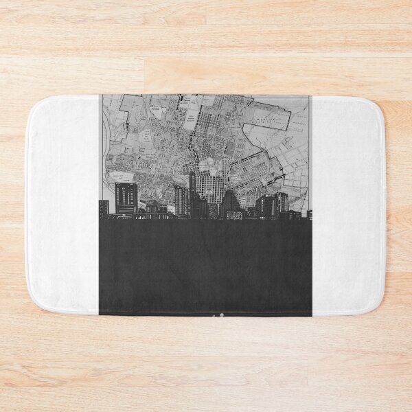 Item preview, austin skyline designed and sold by BekimART.