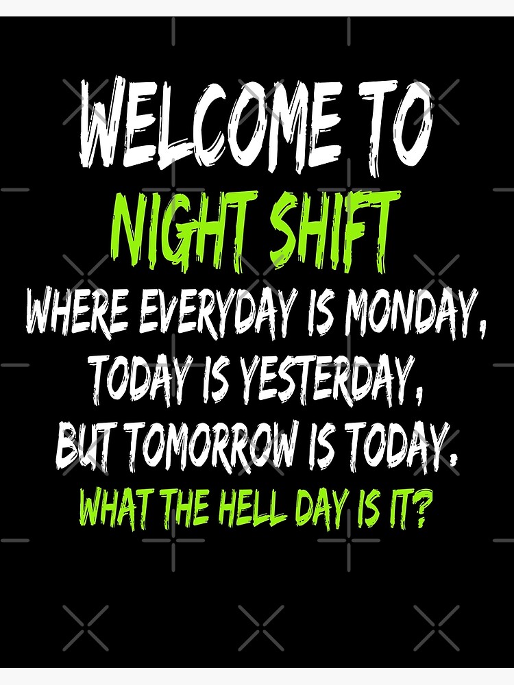 Night Shift Workers Gift, Funny Midnight Shift Gifts Welcome to