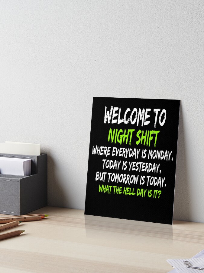 Night Shift Workers Gift, Funny Midnight Shift Gifts Welcome to