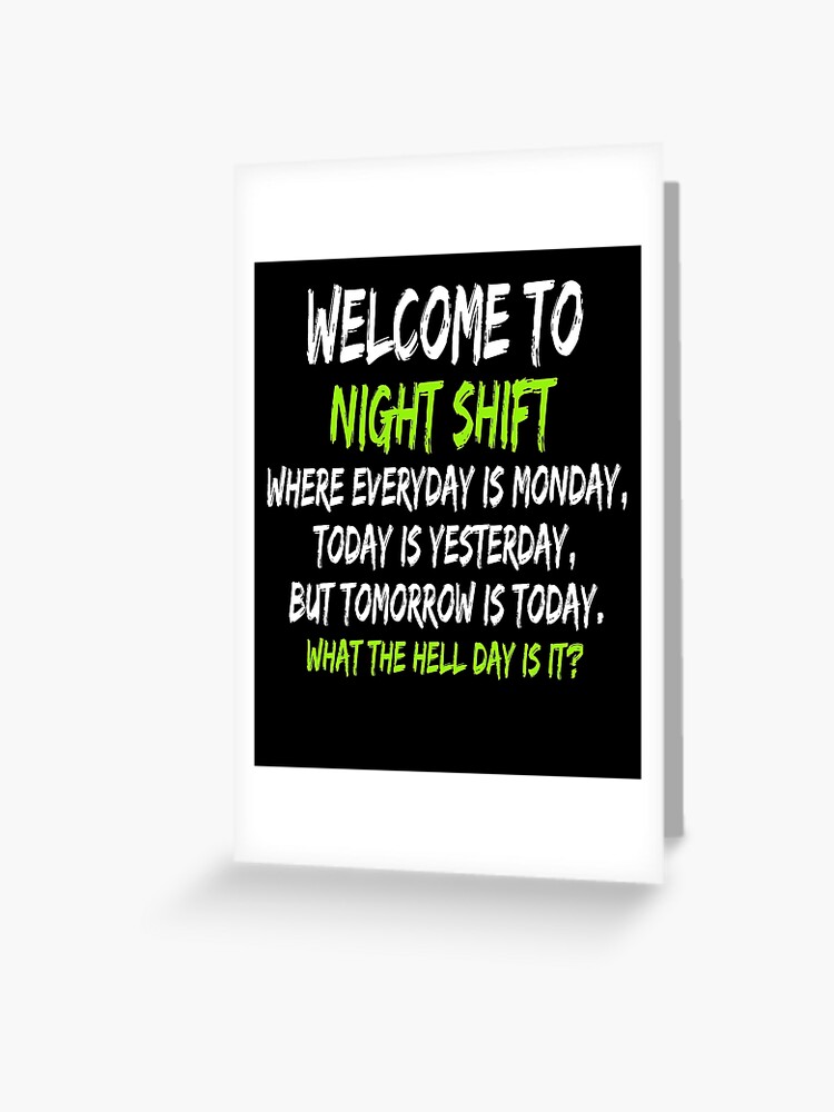 Night Shift Workers Gift, Funny Midnight Shift Gifts Welcome to
