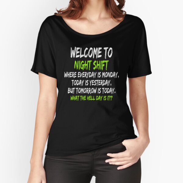 Funny Night Shift Nurse Design Premium T-Shirt
