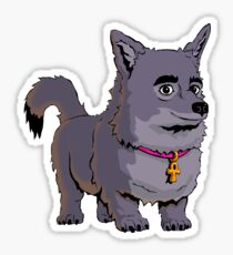 Anubis The Dog Smiles Sticker