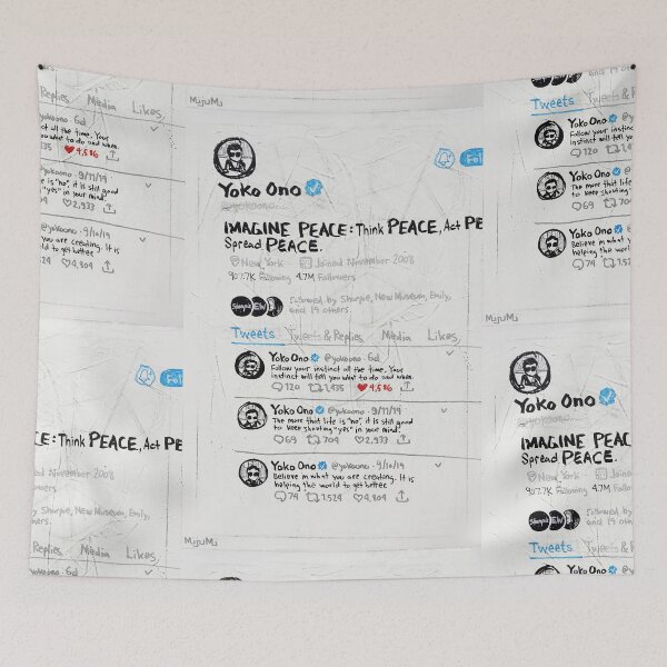 Item preview, Three Consecutive Tweets by Yoko Ono designed and sold by mijumi.