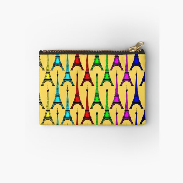 Item preview, Eiffel Tower Multicolor Pattern On Mustard Yellow designed and sold by rewstudio.