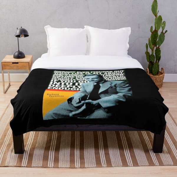 Richard Feynman Throw Blanket