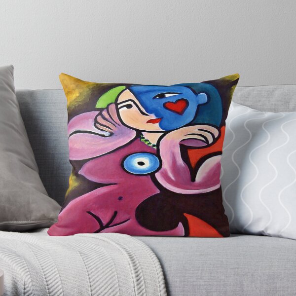 Pensée de femme Coussin