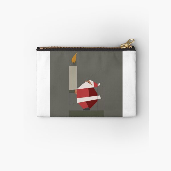 Item preview, Single Santa with Candle Quilted "Let Your Light So Shine" designed and sold by WisSketchbook.