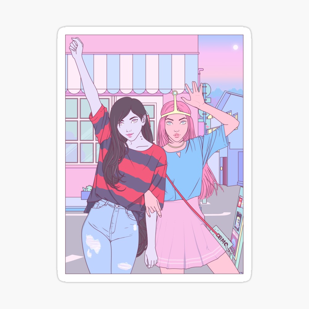 Adventure Time Marceline and Bubblegum