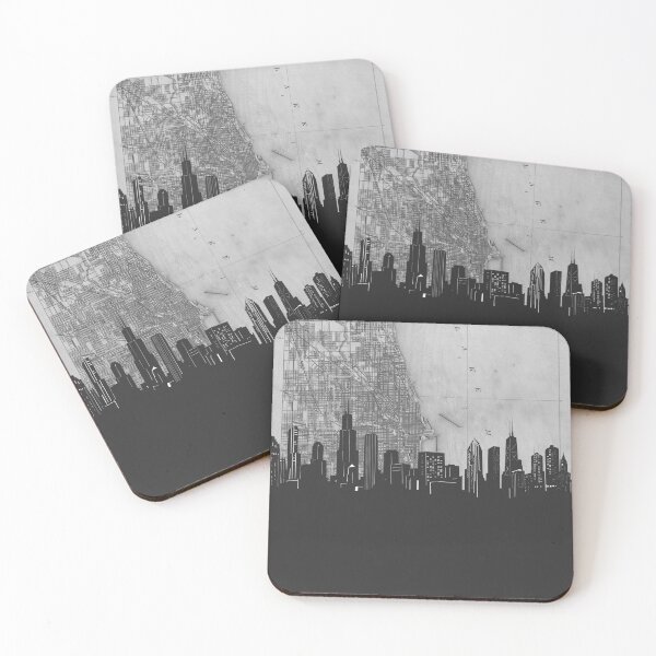 Item preview, chicago skyline designed and sold by BekimART.