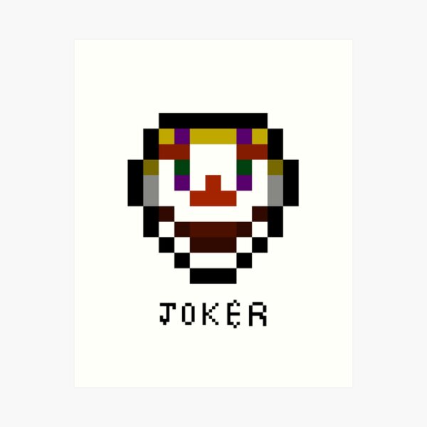 The Joker pixels  Pixel art, Joker art, Polygon art