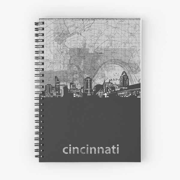 Artikelvorschau, Cincinnati Skyline entworfen und verkauft von BekimART.