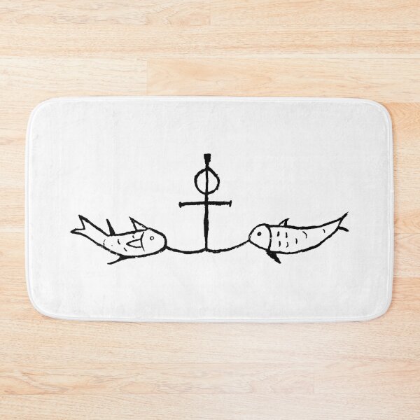 Item preview, Fish on an Anchor/Cross - Light Background designed and sold by VerShirts.