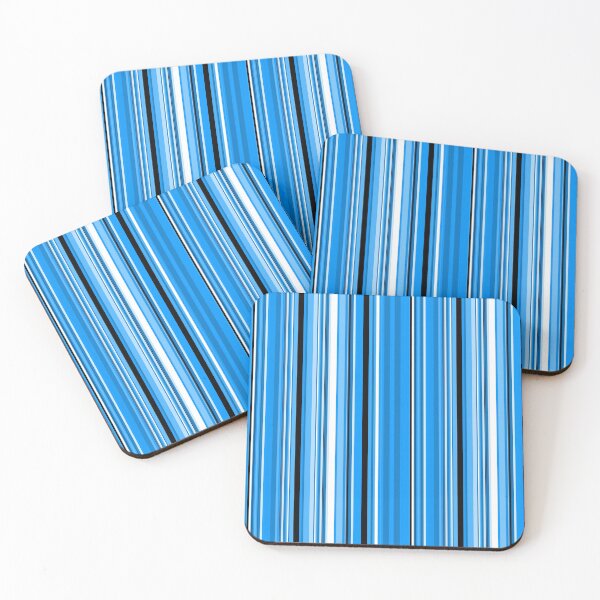Item preview, Light Blue Vertical Stripes designed and sold by Ludovic Geusa.