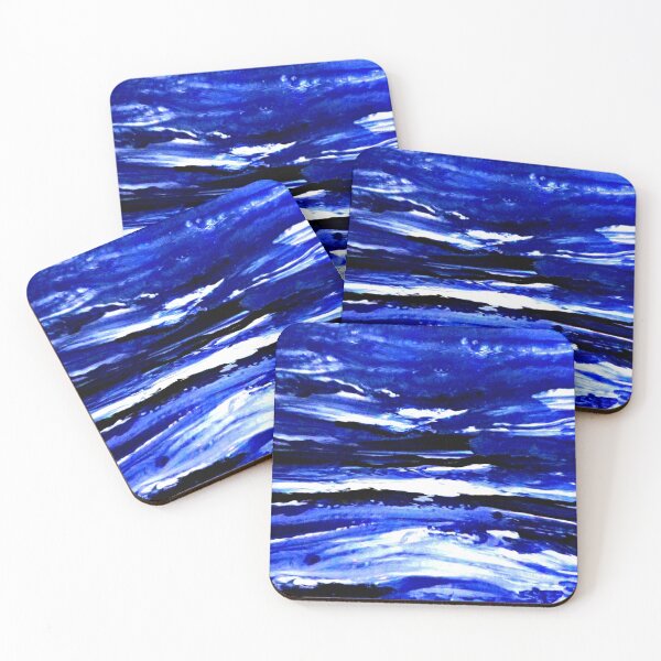 Item preview, Colors of the Wind Blue Abstract designed and sold by katy hawk.