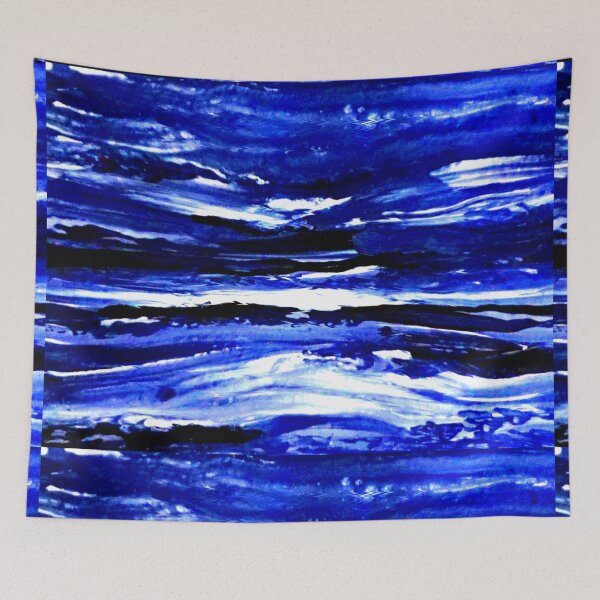 Item preview, Colors of the Wind Blue Abstract designed and sold by katy hawk.