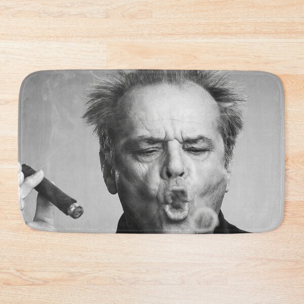 Item preview, Jack Nicholson, Cigar, Smoke Rings, Black and White Photography designed and sold by modernretro.