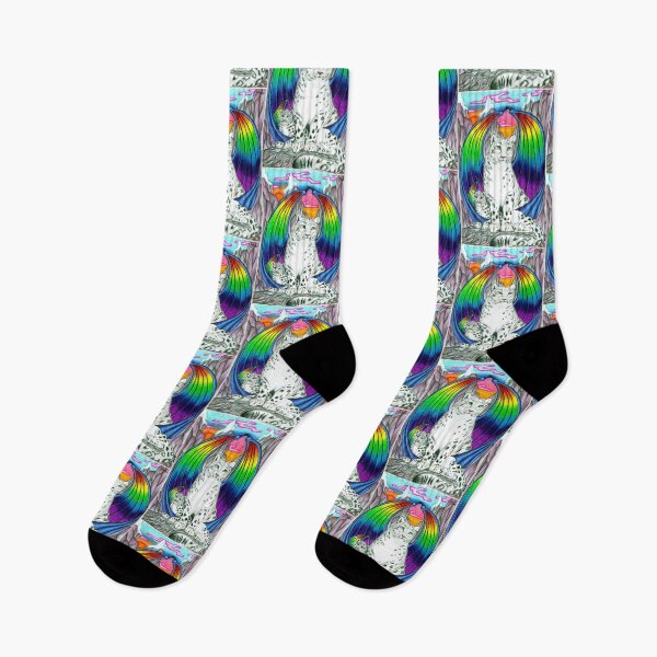 Item preview, Rainbow winged snow leopards designed and sold by Melanie Jeyakkumar.