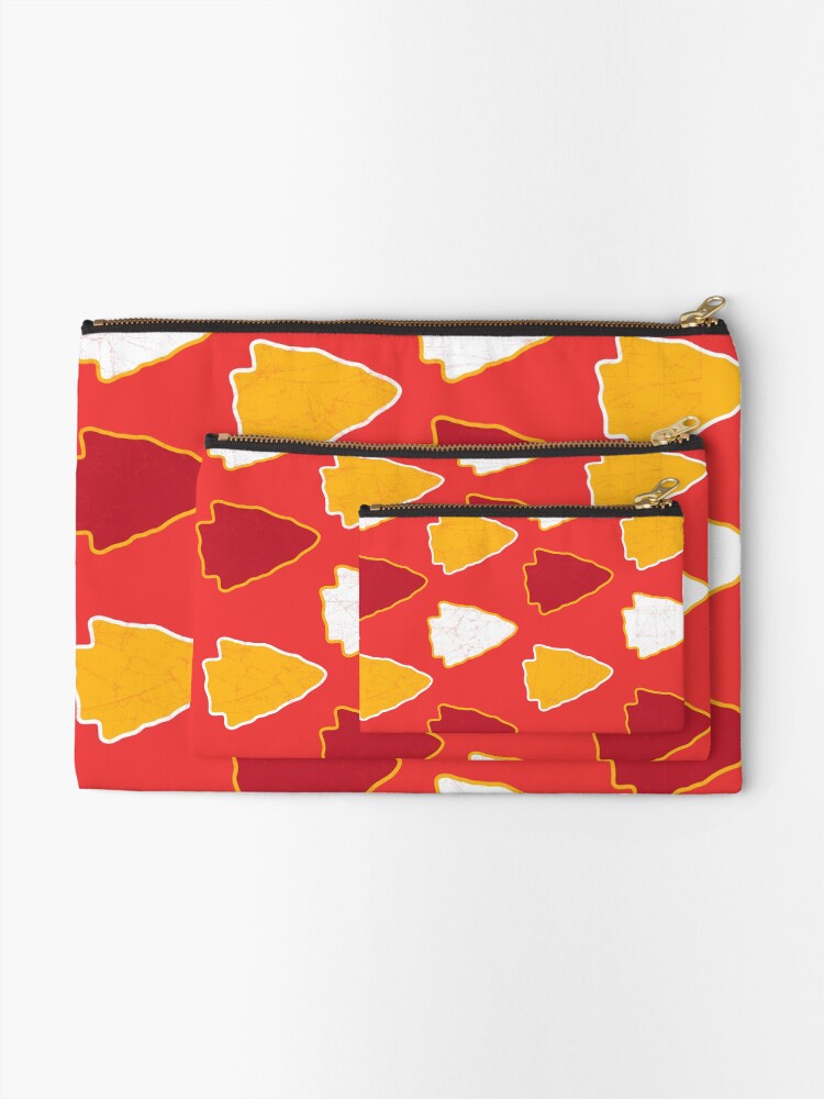 Alternate view of Arrowhead KC Football Kansas City Vintage Kc football Kingdom Kansas city Pro Gear Zipper Pouch