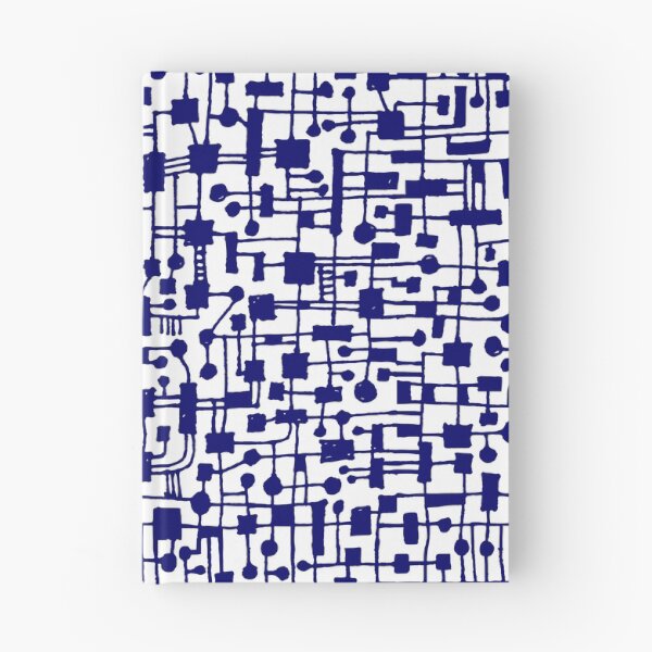 Item preview, Abstract Pattern 020517 - Dark Blue on White designed and sold by Artberry.
