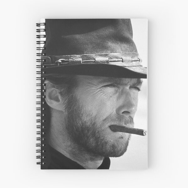 Item preview, Clint Eastwood, Cigar, Black and White Photography designed and sold by modernretro.