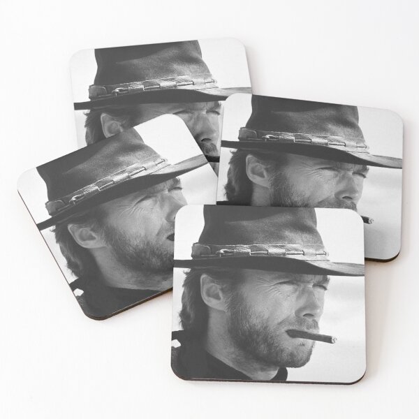 Item preview, Clint Eastwood, Cigar, Black and White Photography designed and sold by modernretro.