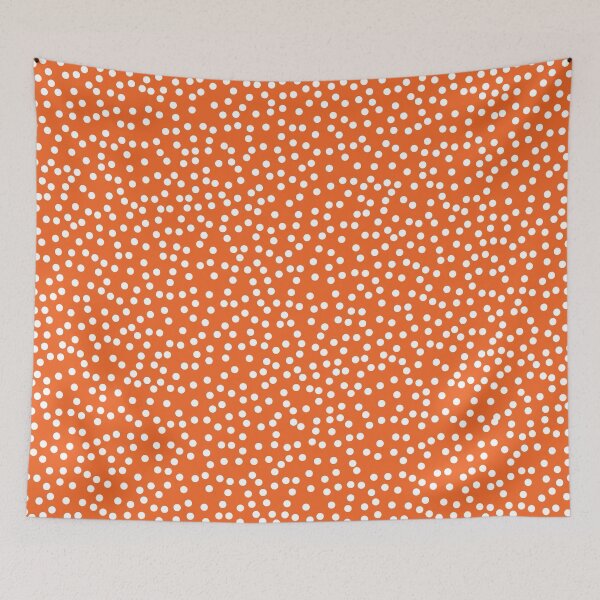 Item preview, Elegant Persimmon and White Polka Dots designed and sold by itsjensworld.