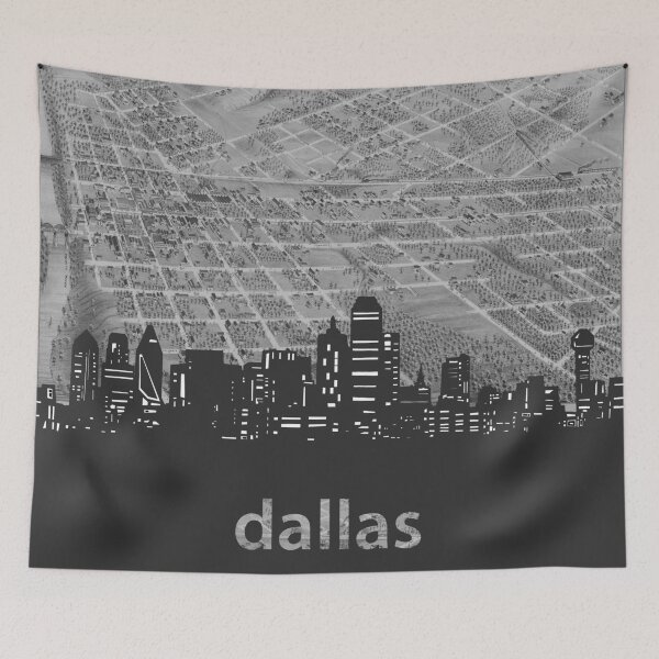 Artikelvorschau, Dallas Skyline entworfen und verkauft von BekimART.