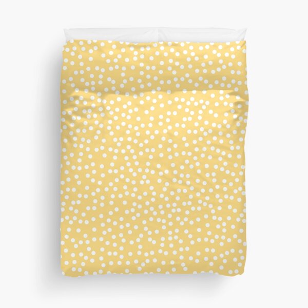 yellow polka dot duvet cover