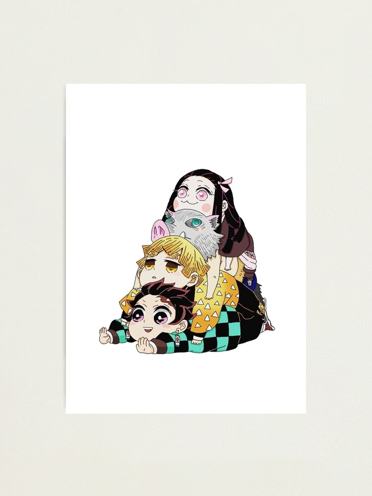 Alternate view of Demon Slayer Gang Cute Photographic Print