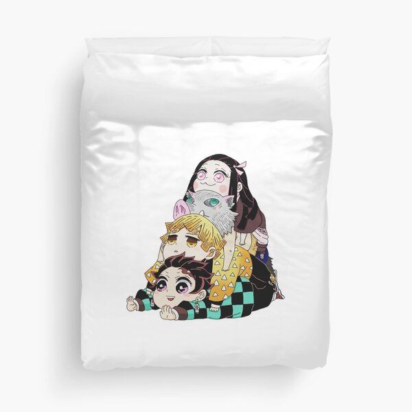 Demon Slayer Gang Cute Duvet Cover