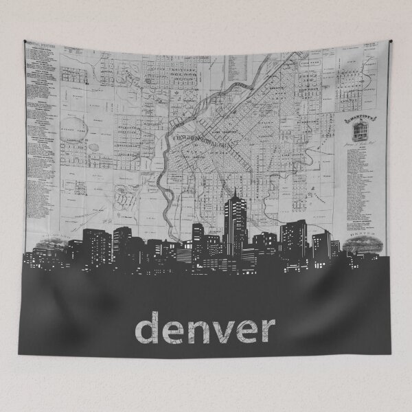 Item preview, denver skyline designed and sold by BekimART.