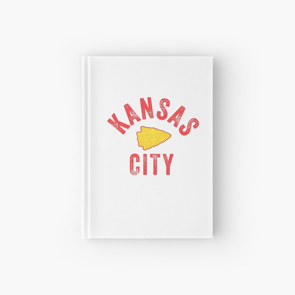 KC Football Tribal Gear Arrowhead Kansas City Vintage Kc Fan Local Pro Gear KC Face mask Kansas City facemask Hardcover Journal