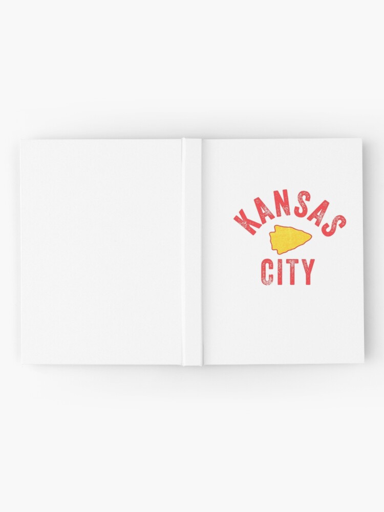 Alternate view of KC Football Tribal Gear Arrowhead Kansas City Vintage Kc Fan Local Pro Gear KC Face mask Kansas City facemask Hardcover Journal