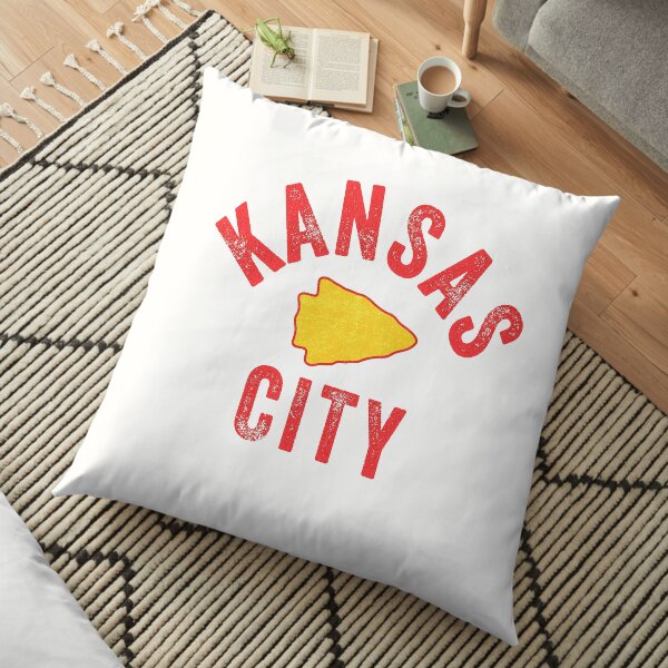 KC Football Tribal Gear Arrowhead Kansas City Vintage Kc Fan Local Pro Gear KC Face mask Kansas City facemask Floor Pillow