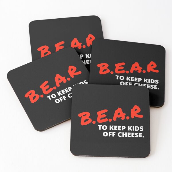 Item preview, B.E.A.R To Keep Kids Off Cheese Football Chicago  design designed and sold by Leslie Smith.
