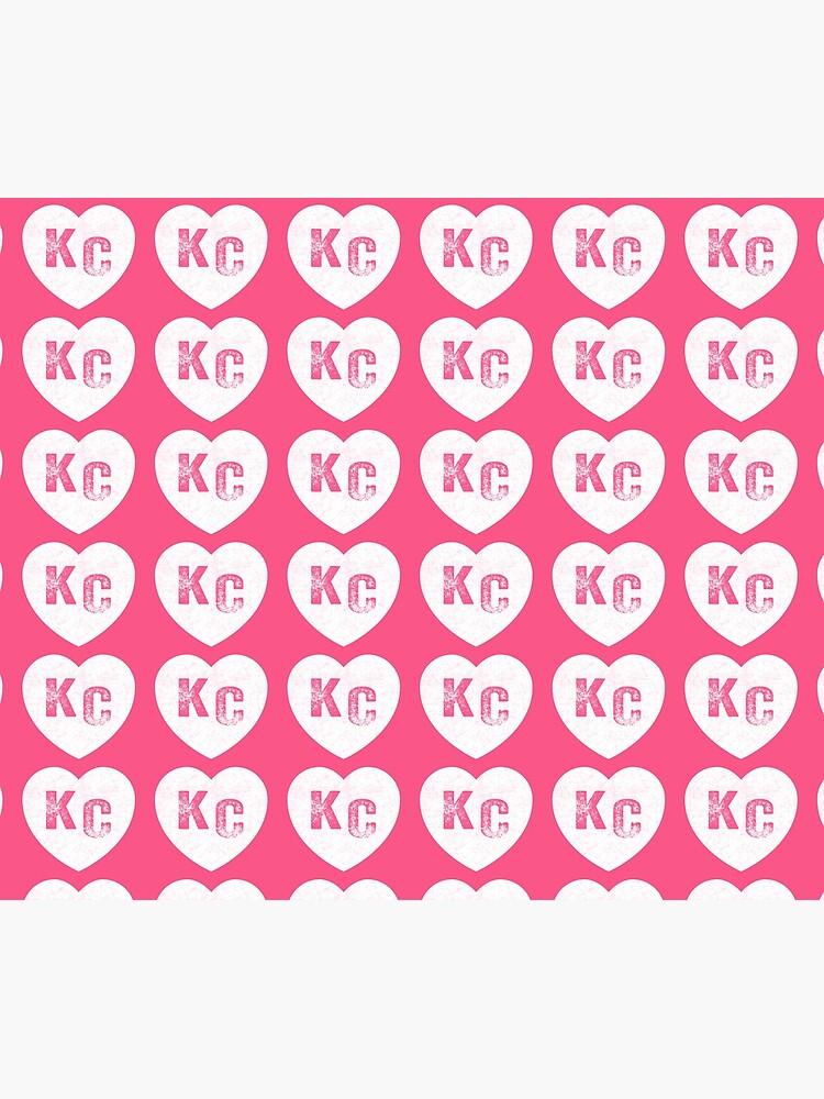 Pink Kansas City KC Heart Collection I Love Kc Hearts KC Face mask Kansas City facemask by kcfanshop