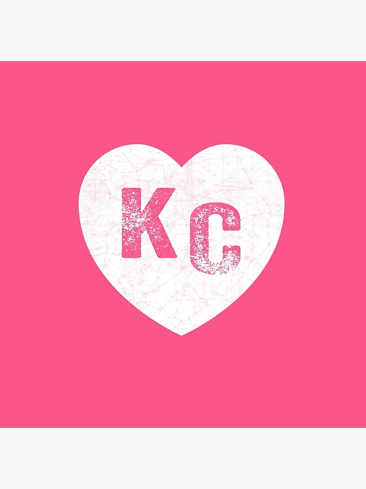 Pink Kansas City KC Heart Collection I Love Kc Hearts KC Face mask Kansas City facemask by kcfanshop