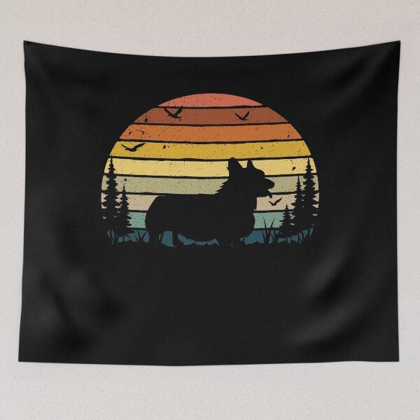 Item preview, Corgi Dog Retro Vintage  designed and sold by rafaeltto.