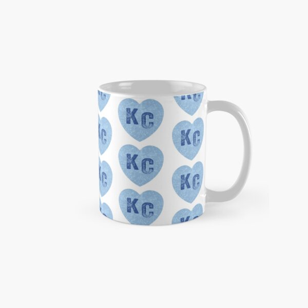 Baby Blue KC Heart Kansas City Hearts I Love Kc heart Kansas city KC Face mask Kansas City facemask Classic Mug