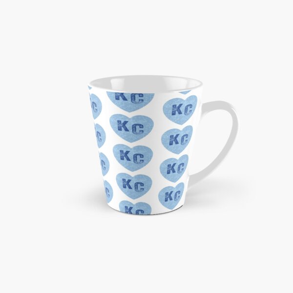 Baby Blue KC Heart Kansas City Hearts I Love Kc heart Kansas city KC Face mask Kansas City facemask Tall Mug