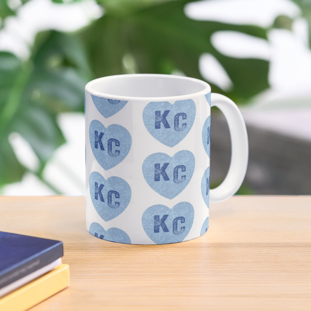 Baby Blue KC Heart Kansas City Hearts I Love Kc heart Kansas city KC Face mask Kansas City facemask Mug