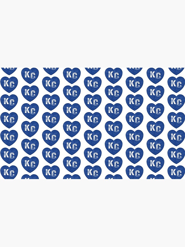 Royal Blue KC Blue Heart Kansas City Hearts I Love Kc heart Kansas city KC Face mask Kansas City facemask by kcfanshop
